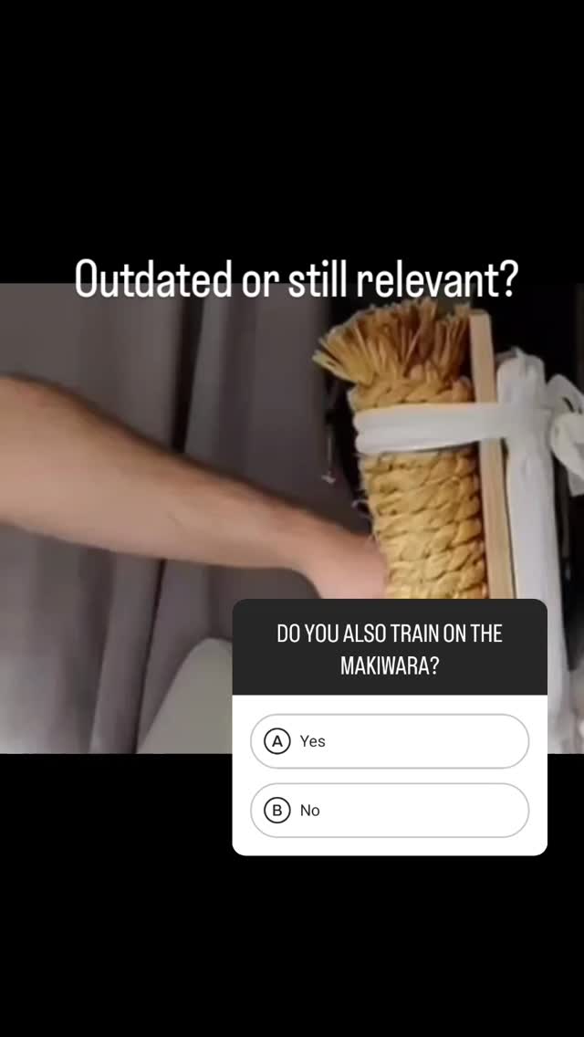 Outdated or still relevant?
Do you also train on the makiwara? 🤔