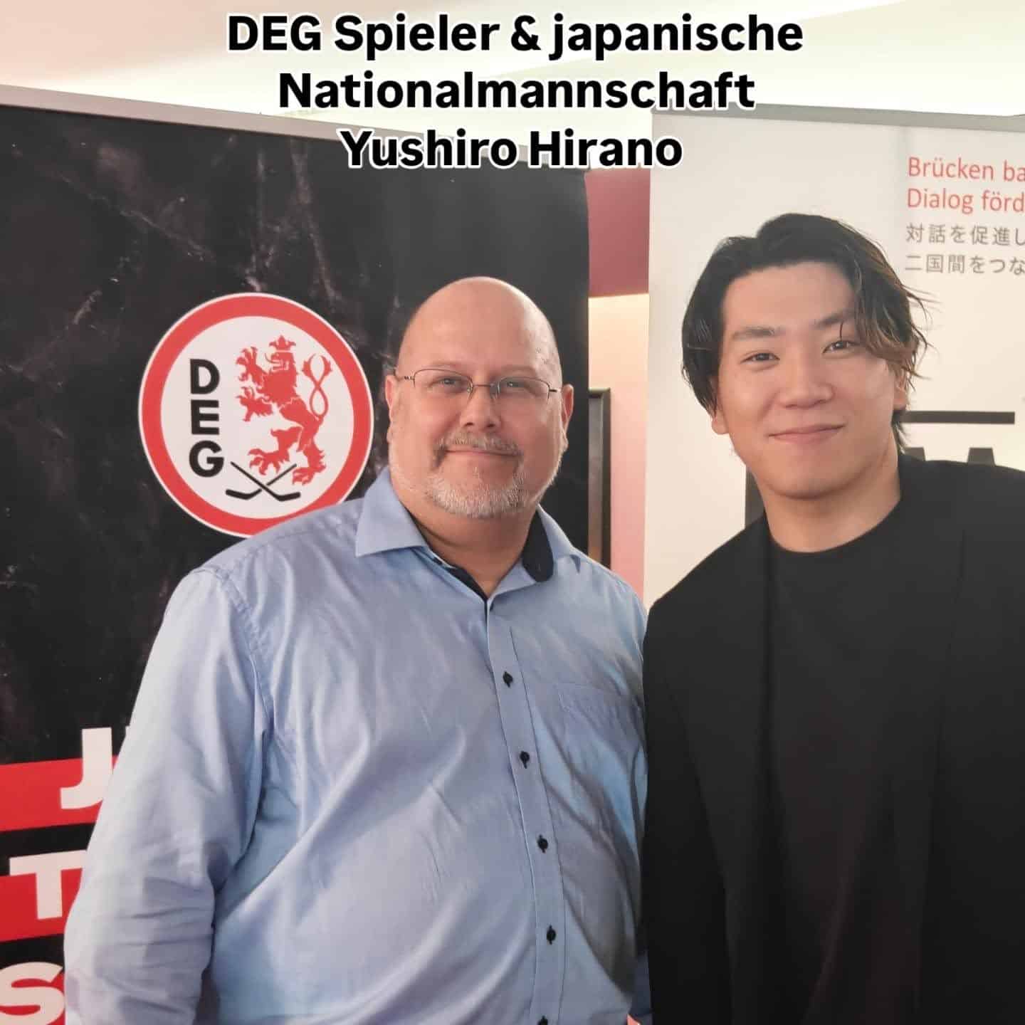 DEG Spieler & japanische Nationalmannschaft 🇯🇵 
Yushiro Hirano