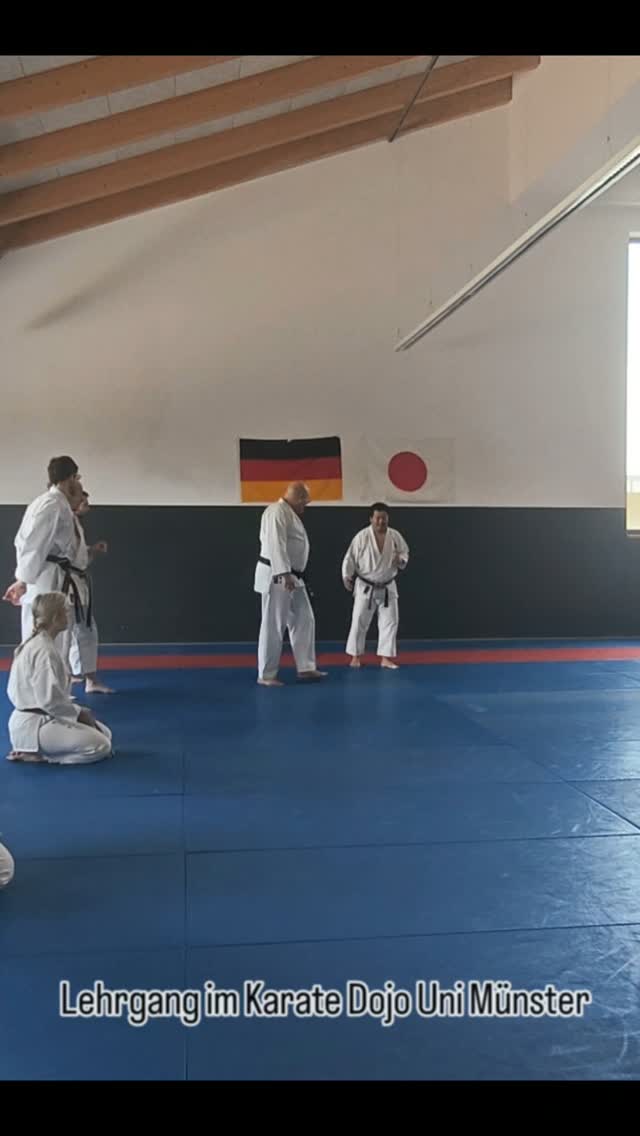 Lehrgang im Karate Dojo Uni Münster mit Keigo Shimizu 🇯🇵